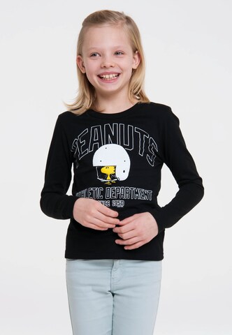 LOGOSHIRT Shirt 'Peanuts – Woodstock' in Gemengde kleuren: voorkant