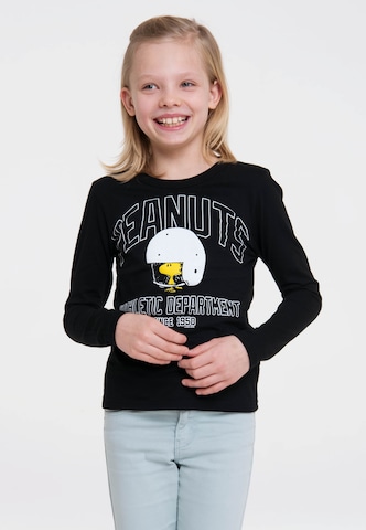 LOGOSHIRT Langarmshirt 'Peanuts – Woodstock' in Mischfarben: predná strana