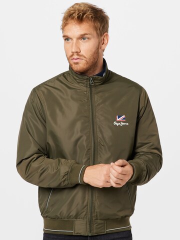 Pepe Jeans Between-season jacket 'THE ODORE' in Green: front