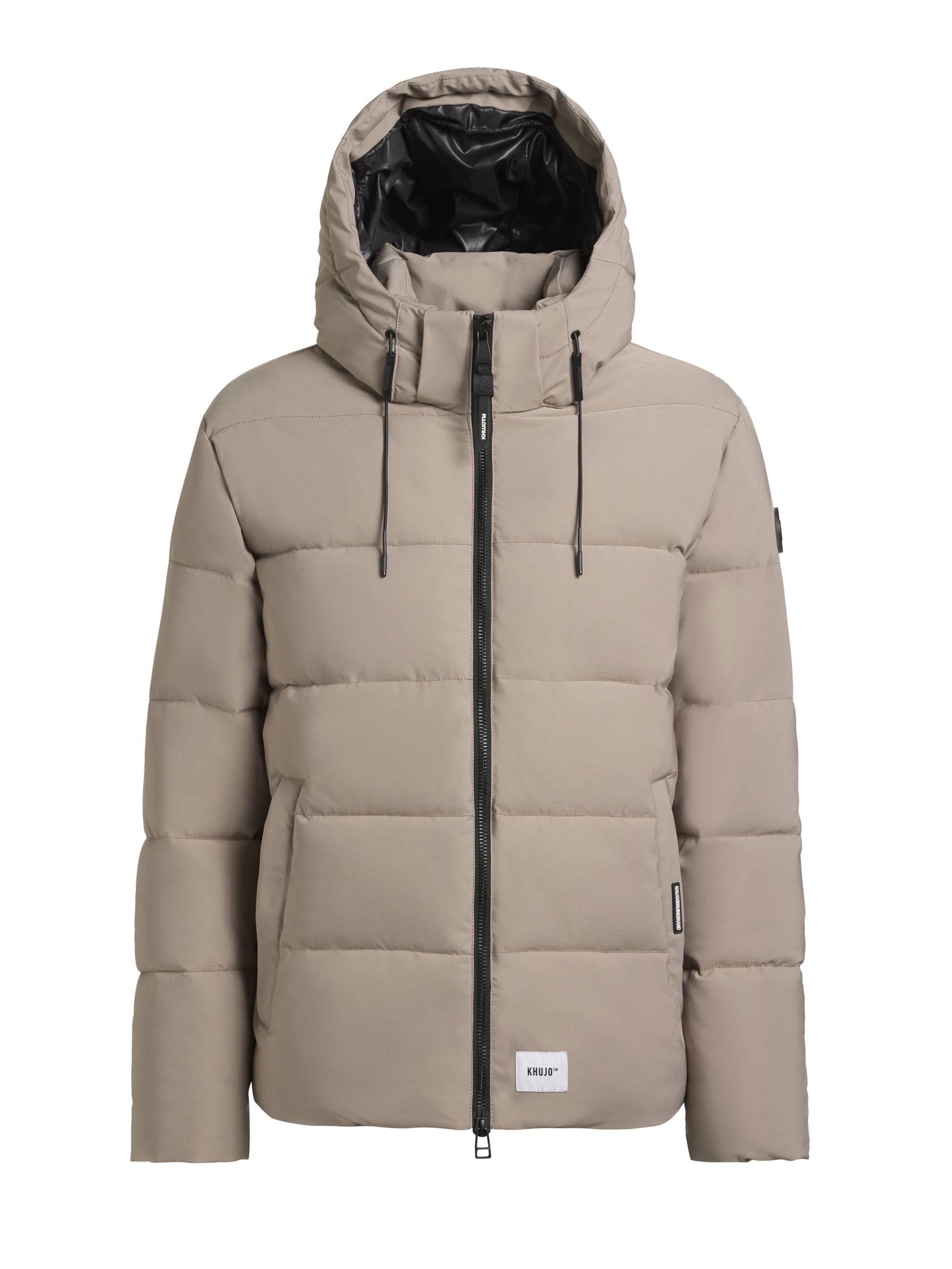 Manteau d’hiver khujo en beige : devant