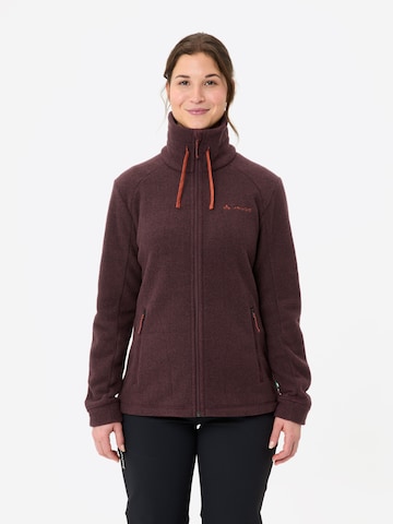VAUDE Functionele fleece jas 'Skomer' in Rood: voorkant