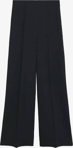 MANGO Wide leg Pleated Pants 'Justo-I' in Black: front