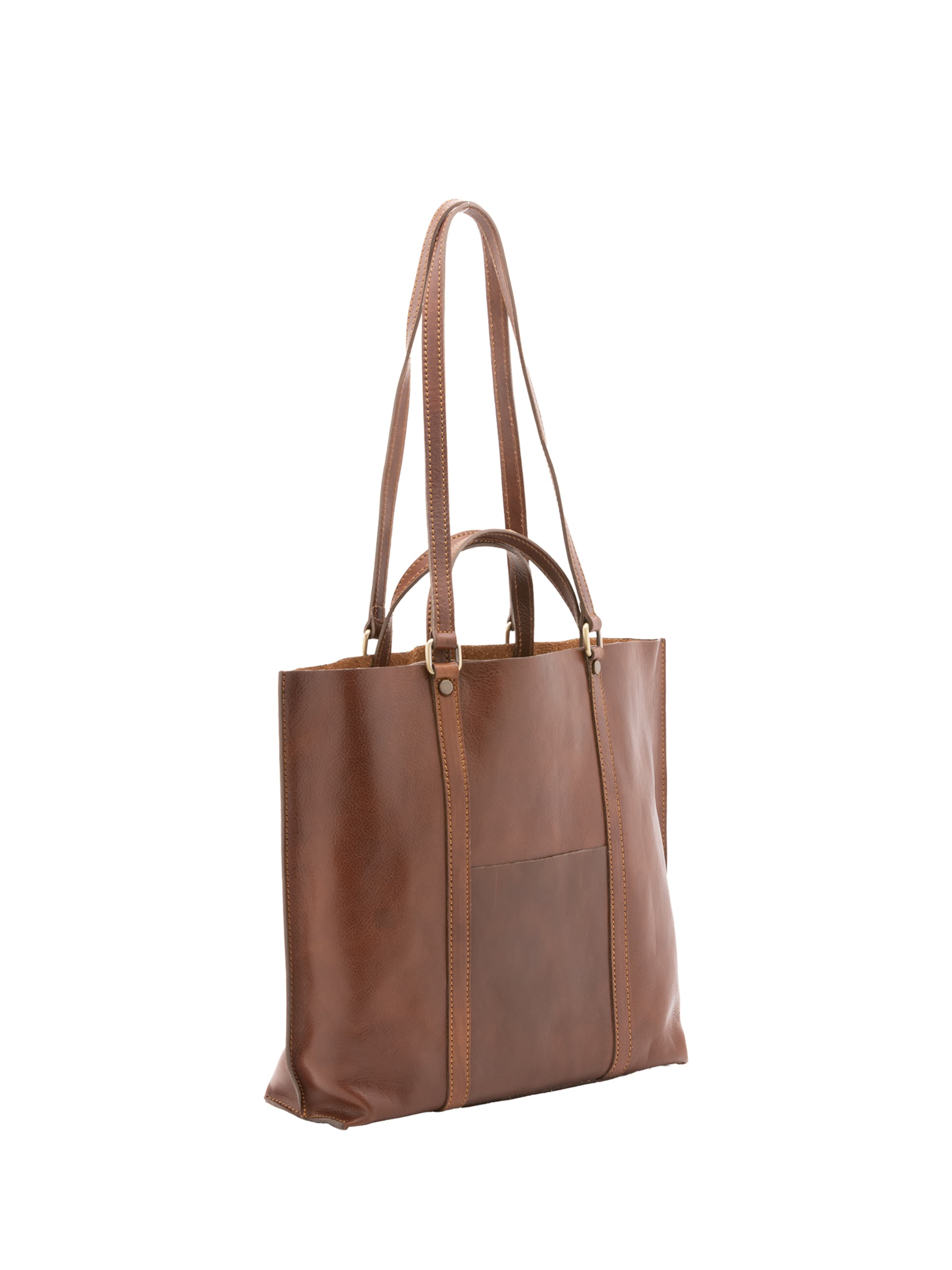 Borsa a spalla di Viola Castellani in marrone: frontale