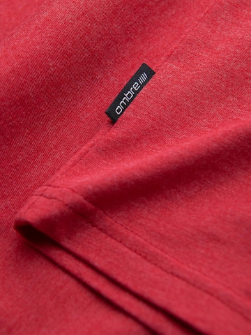 Ombre Shirt in Rood
