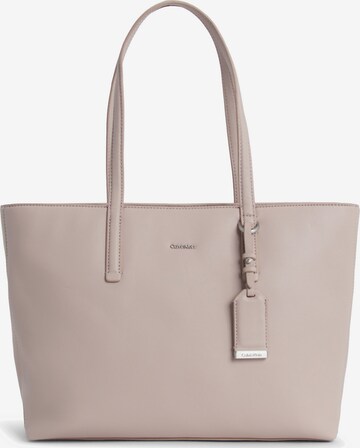 Calvin Klein - Shopper 'Must' en gris: frente