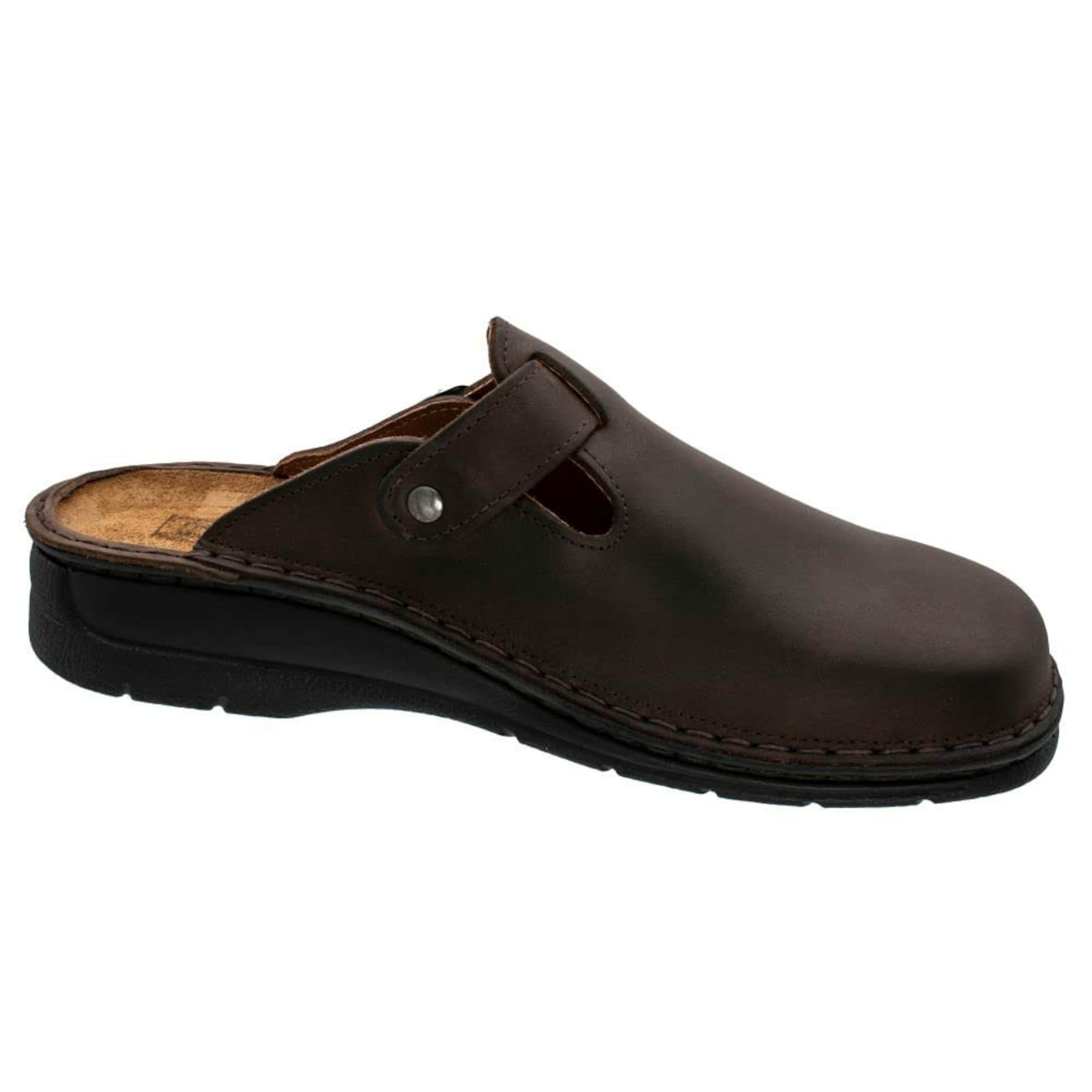 Fischer-Markenschuh Clogs in Braun