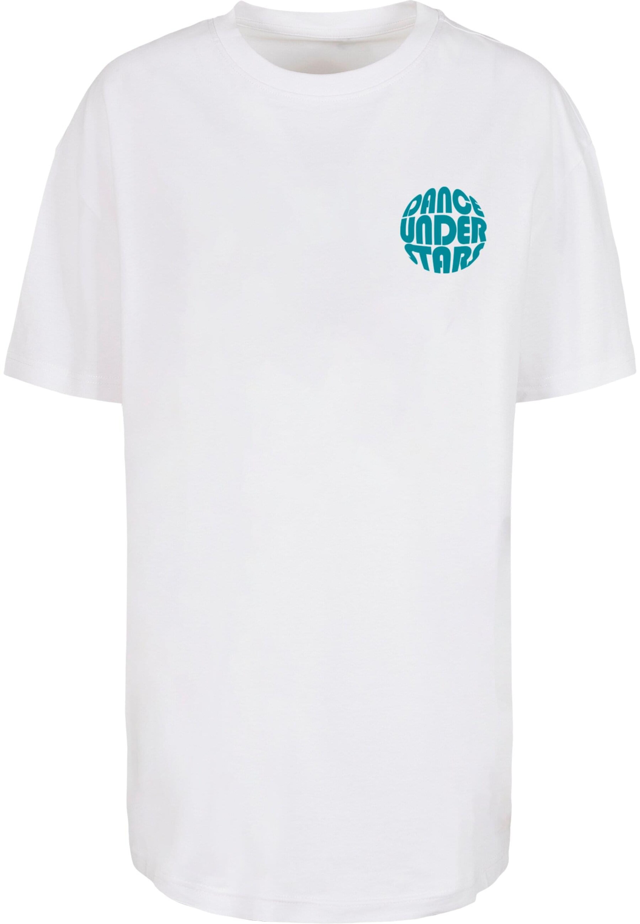 Merchcode Oversized shirt 'Dance Under Stars' in White: front