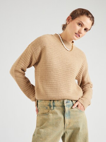 Pull-over 'Nicola' ABOUT YOU en beige : devant