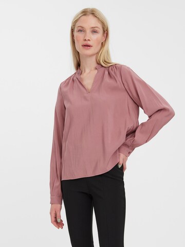 Camicia da donna 'Bell' di VERO MODA in rosa: frontale