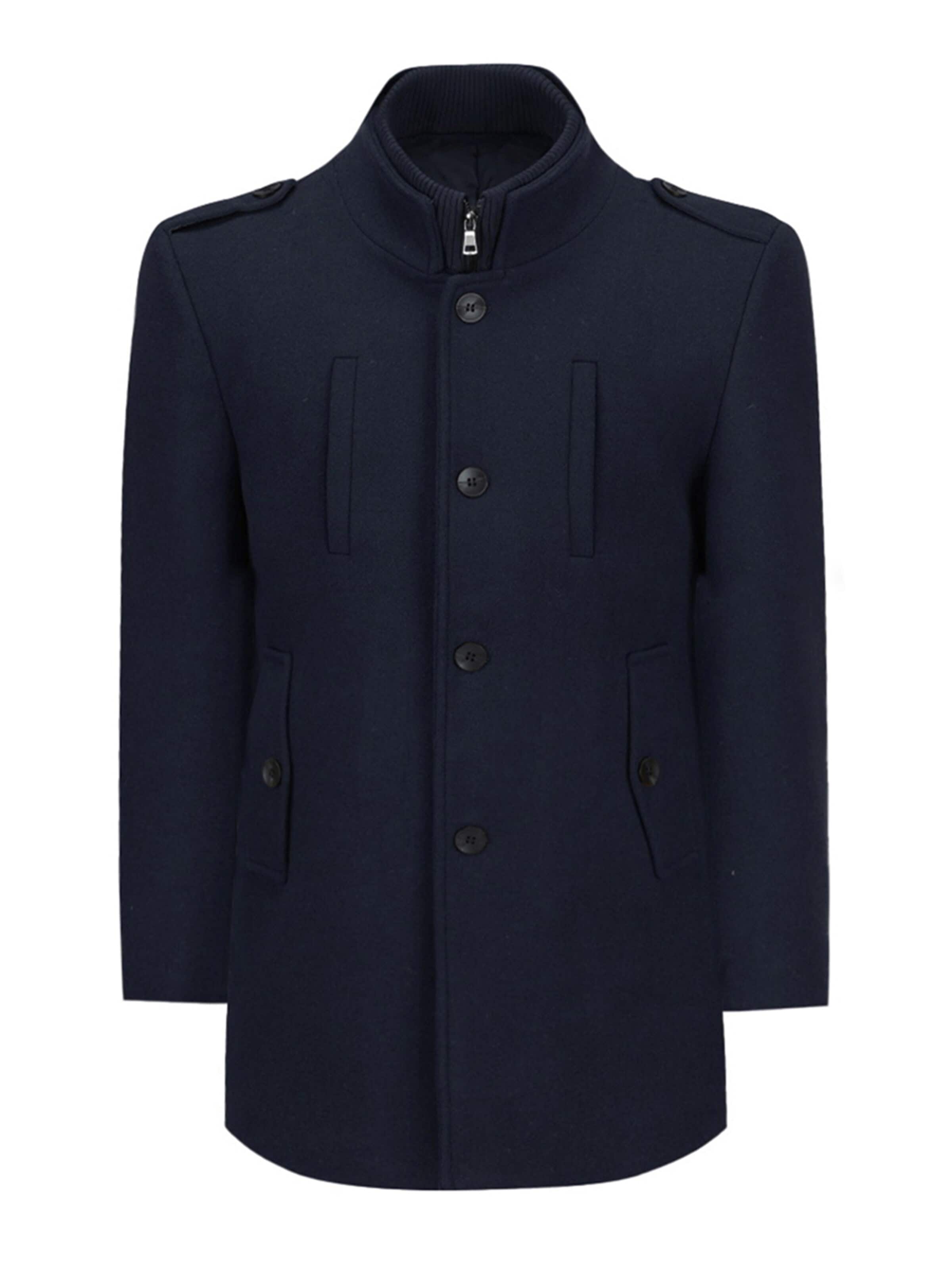 YOUTHUP Winter Coat in Blue: front