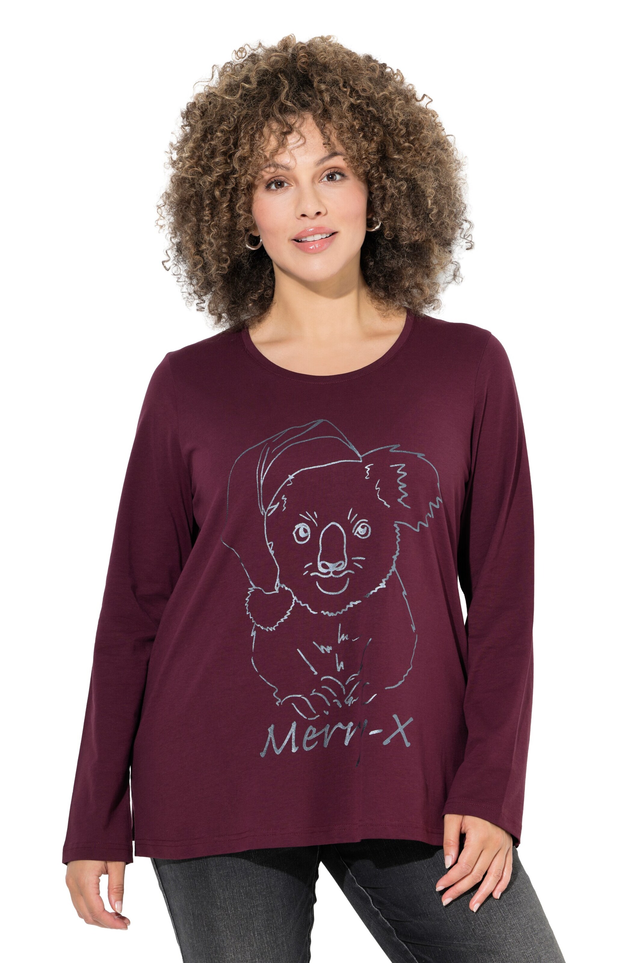 Ulla Popken Shirt in Rood: voorkant