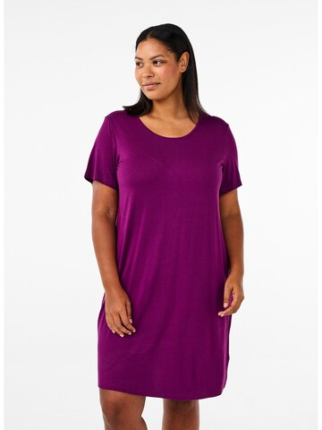 Zizzi Kleid 'CASSY' in Lila: Vorderseite