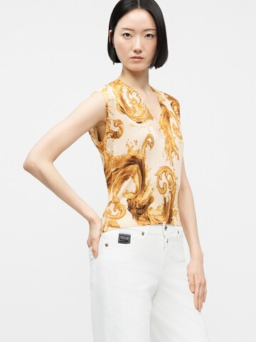 Versace Jeans Couture Πλεκτό τοπ σε λευκό