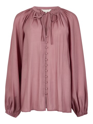 Apricot Leichte Bluse mit Ballonärmeln in Lila: Vorderseite