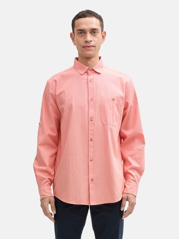 TOM TAILOR Regular Fit Hemd in Rot: Vorderseite