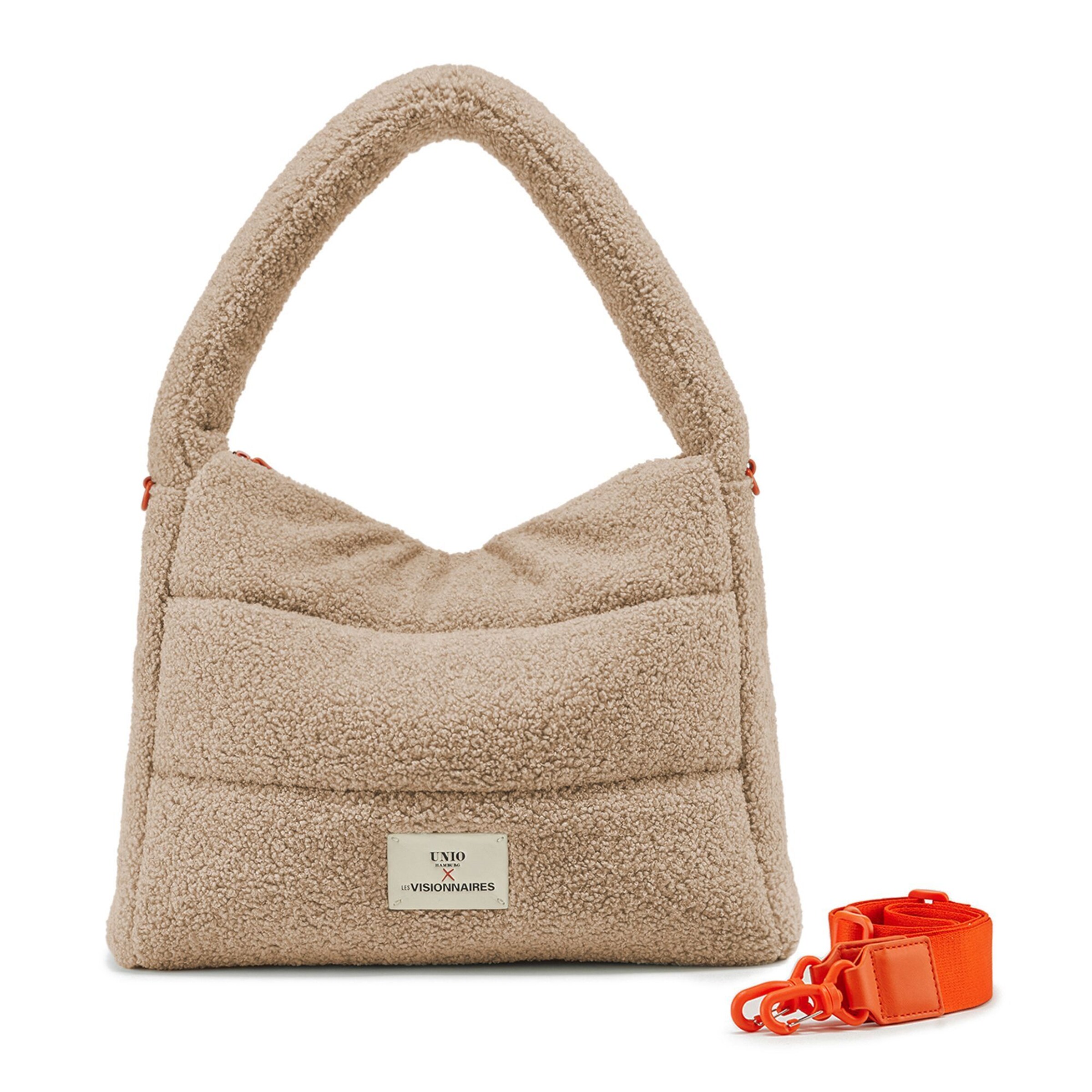 Les Visionnaires Schultertasche 'Unio Hobo' in Beige: Vorderseite