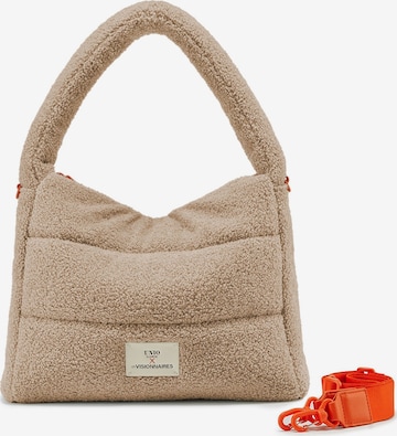 Borsa a spalla 'Unio Hobo' di Les Visionnaires in beige: frontale