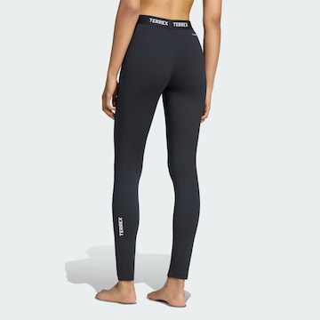 ADIDAS TERREXSkinny Sportske hlače - crna boja
