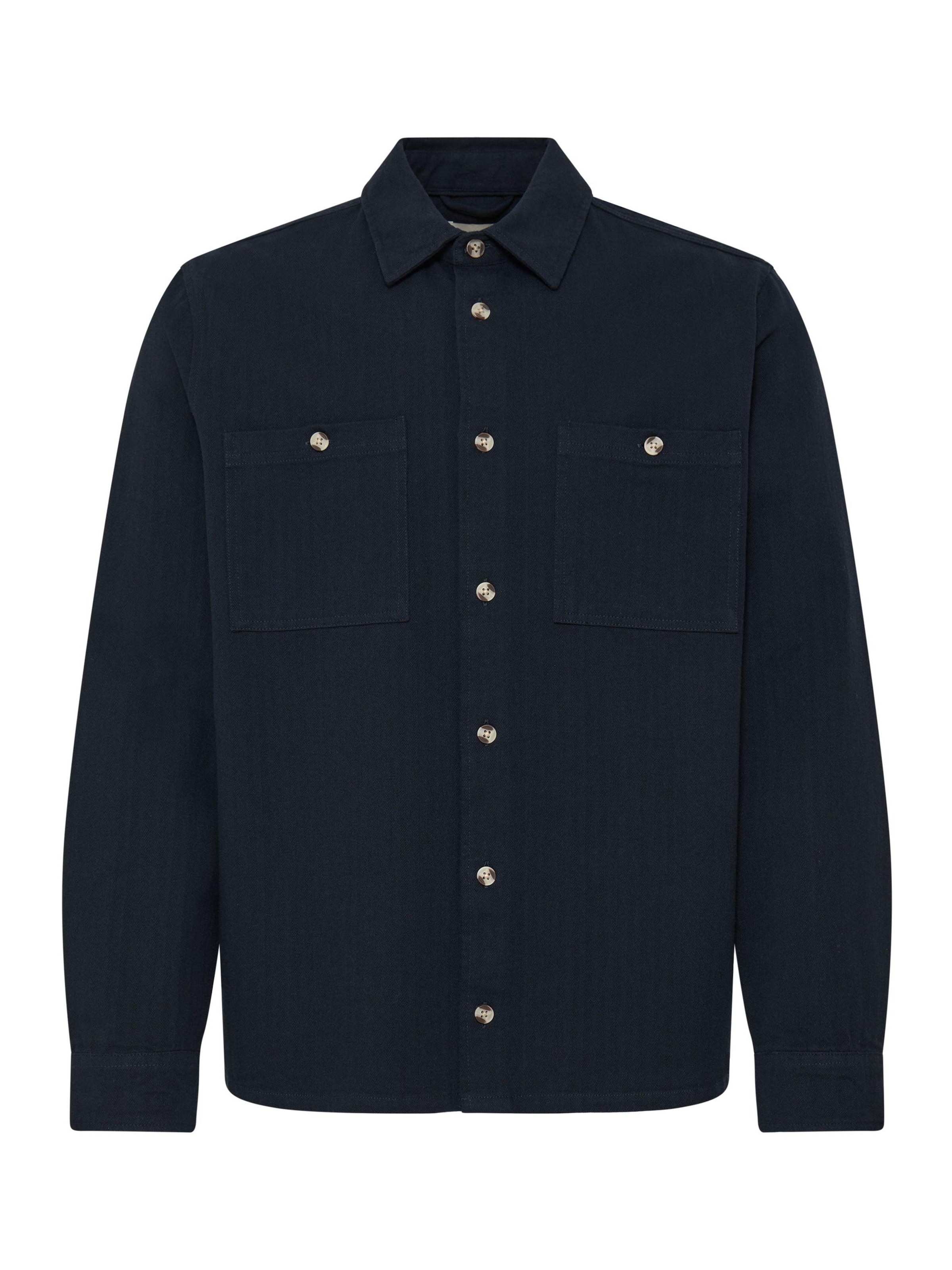 BLEND - Casaco meia-estação 'BHDenny' em azul: frente