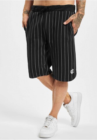 ROCAWEAR Regular Shorts in Schwarz: predná strana