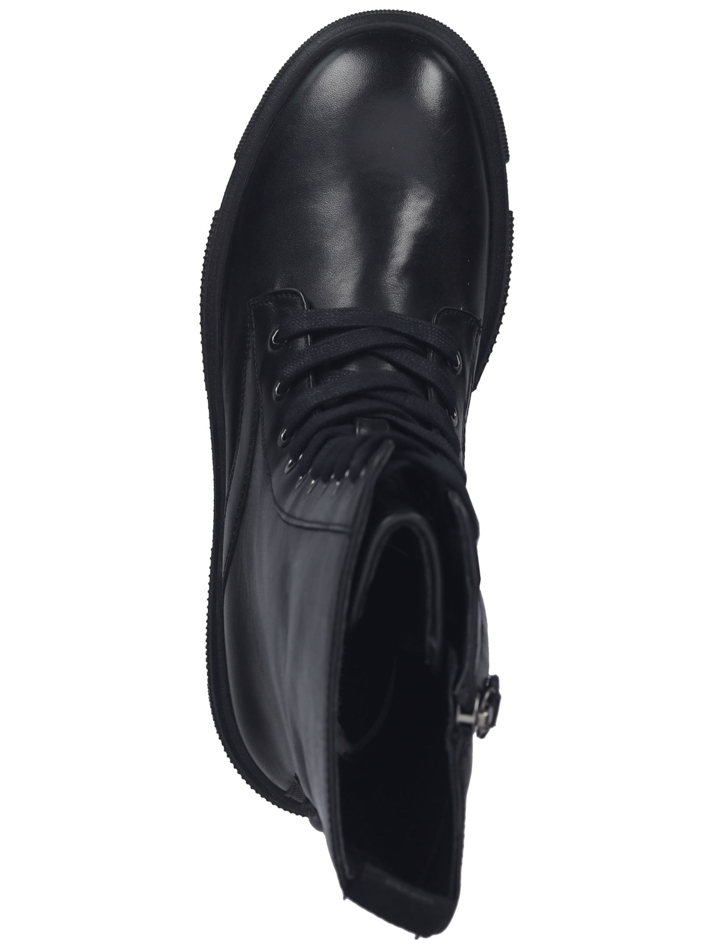 GEOX Schnürstiefelette in Schwarz