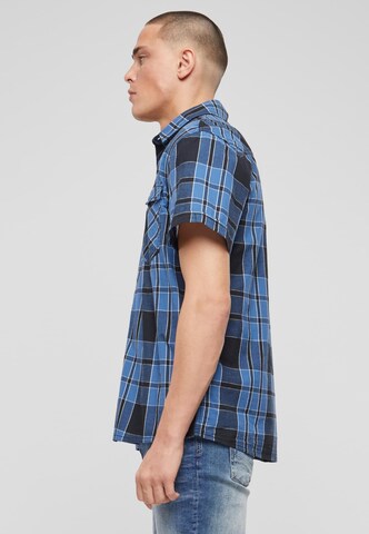 Brandit Regular fit Button Up Shirt 'Roadstar' in Blue