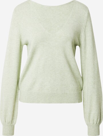 VILA Sweater 'Ril' in Green: front