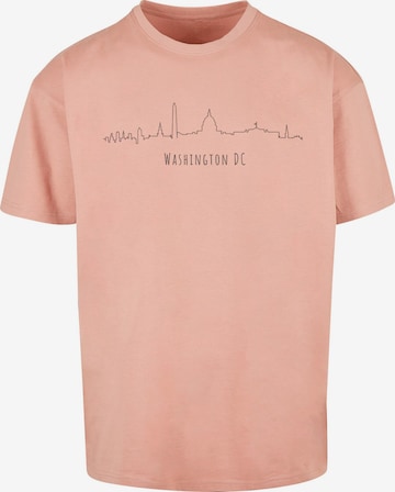 Merchcode T-Shirt 'Washington' in Pink: Vorderseite