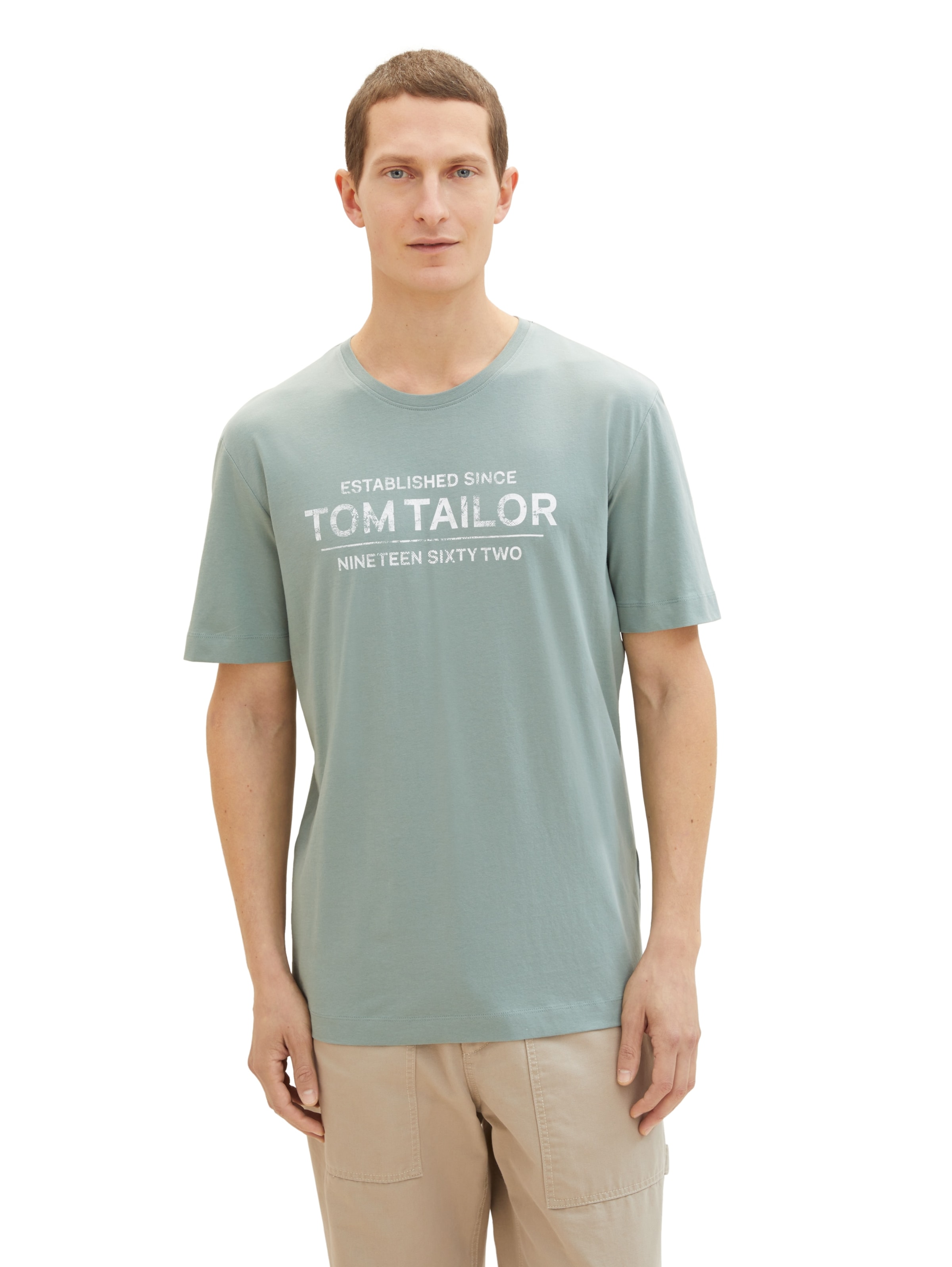TOM TAILOR - Camiseta en verde: frente