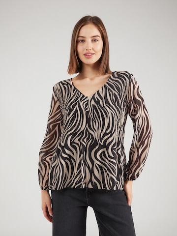 ZABAIONE Blouse in Black: front