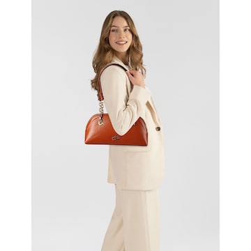 Karl Lagerfeld Schultertasche 'Autograph' in Braun: Vorderseite