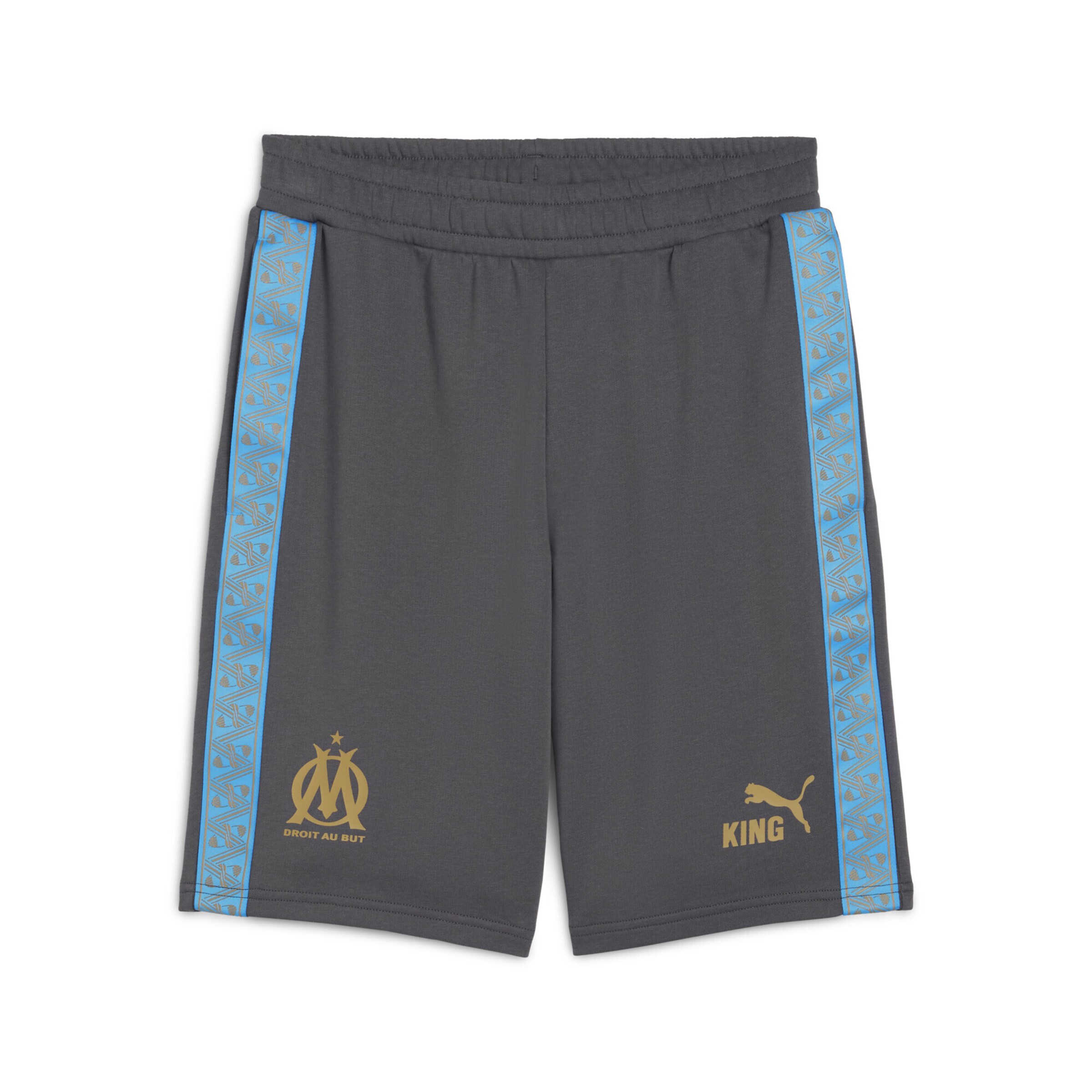 PUMA Regular Sportbroek 'Olympique de Marseille King' in Grijs: voorkant