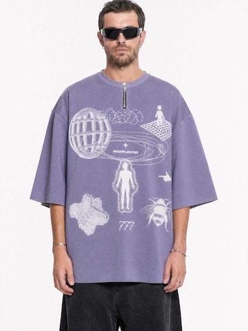 mysimplicated Oversized shirt '777 Mauve' in Lila: voorkant