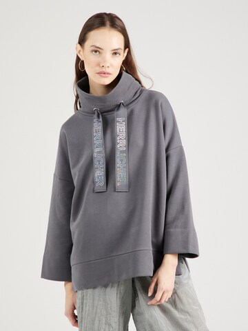 Herrlicher Sweatshirt 'Meadow' in Grau: Vorderseite