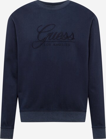 GUESS Sweatshirt 'Melvyn' in Blauw: voorkant