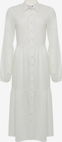 Robe-chemise 'KYRA' Calli en blanc : devant