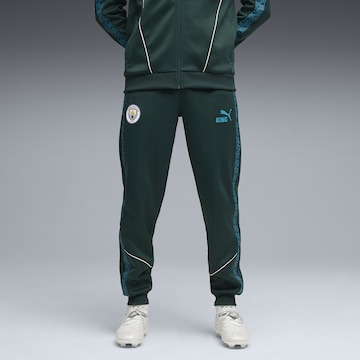 PUMA Tapered Sportbroek 'Manchester City KING Anthem' in Groen: voorkant