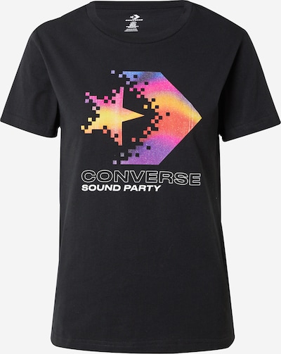 CONVERSE T-shirt 'STAR CHEVRON' en bleu clair / jaune / violet clair / noir, Vue avec produit