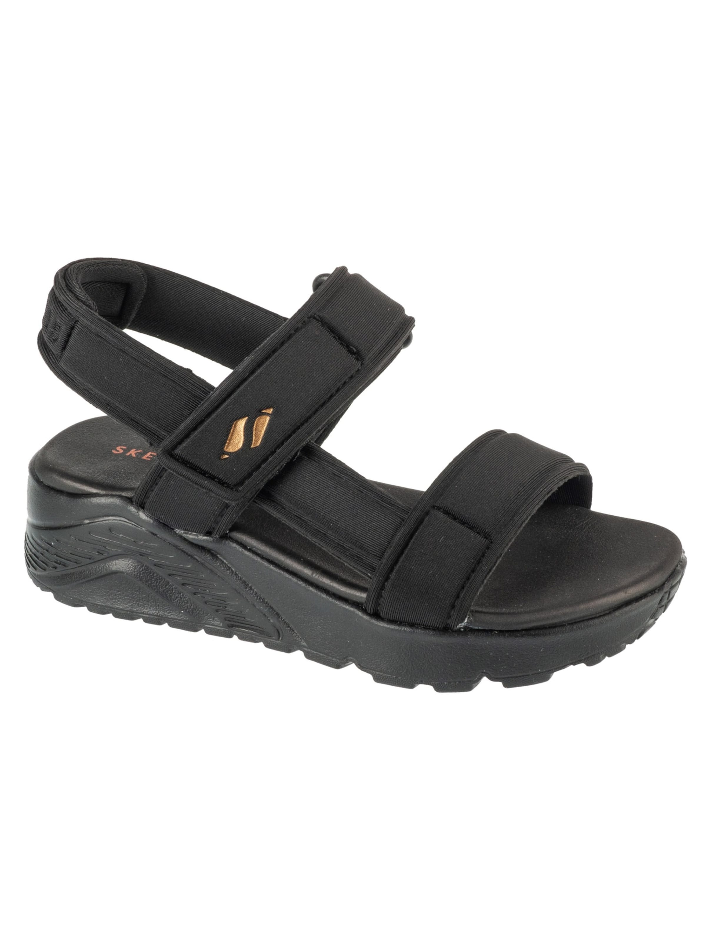SKECHERS Sandále 'Skechers Uno Lite Sandal - Sunny Stand' - Čierna: predná strana