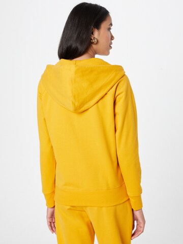 GAP Zip-Up Hoodie 'FASH' in Yellow