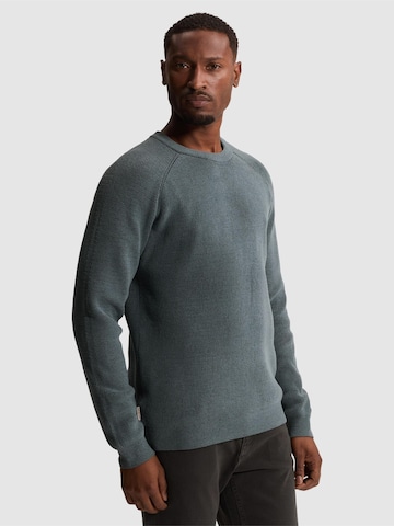 CAST IRON Tröja 'Pullover with raglan sleeves and allover rib texture' i blå