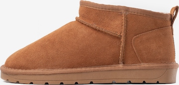Boots 'Mindiki' Gooce en marron : devant