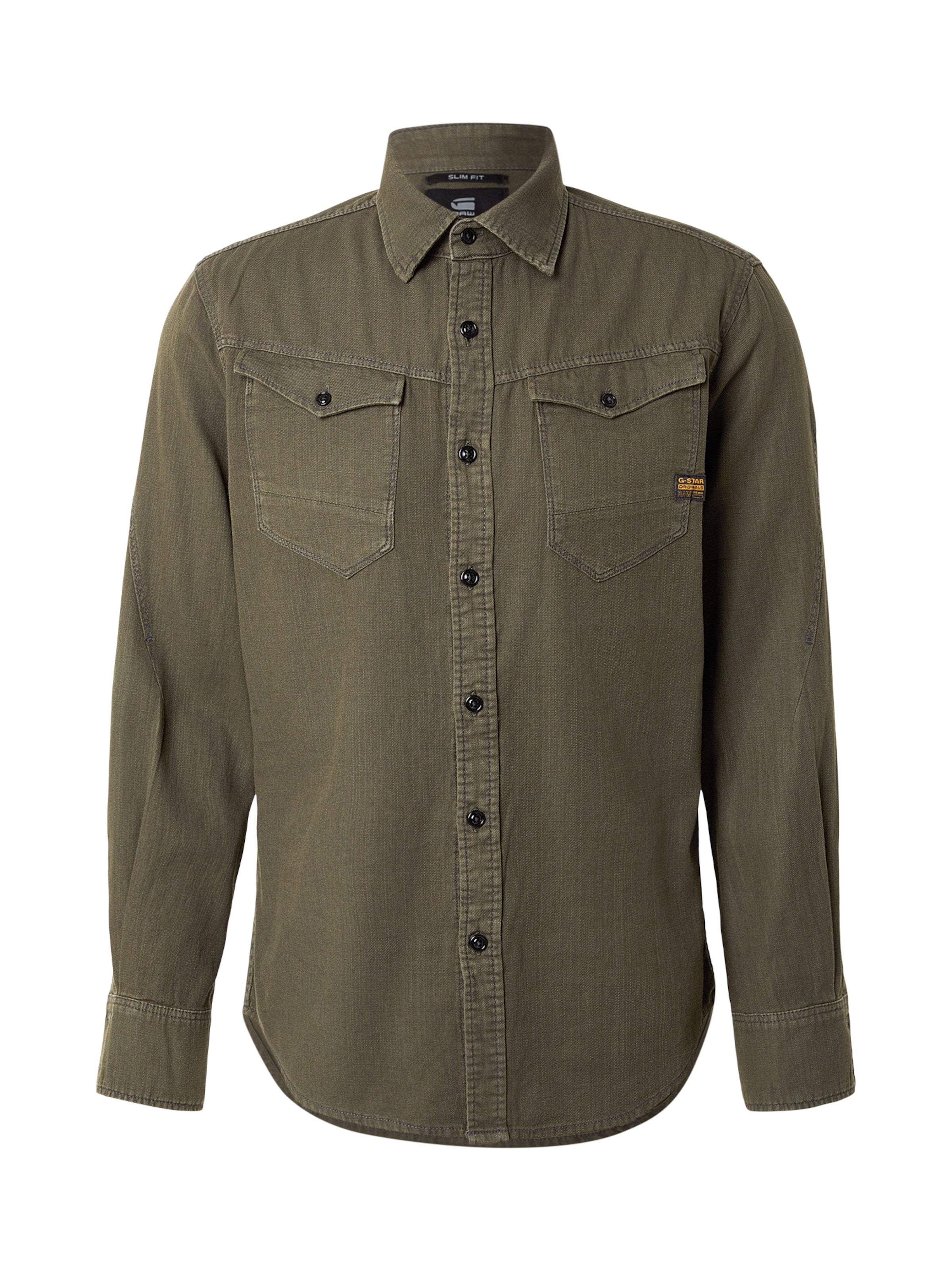 Slim fit Camicia di G-STAR in grigio: frontale
