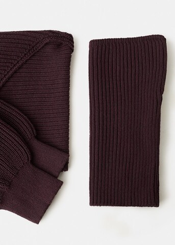MANGO Knitted Top in Purple