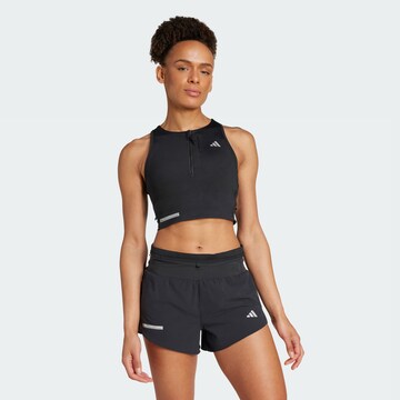 Sport top 'Ultimate' de la ADIDAS PERFORMANCE pe negru: față