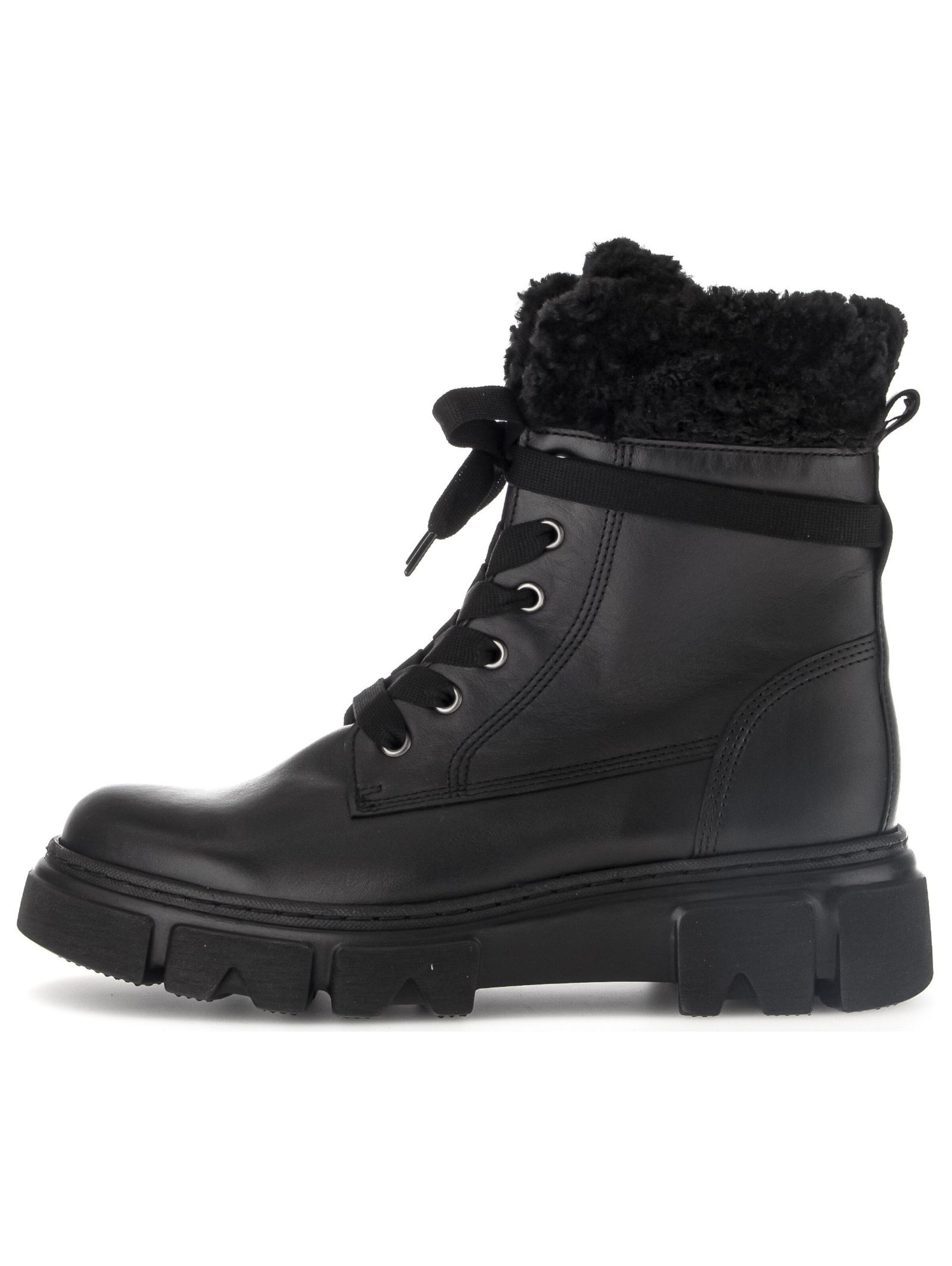 GABOR Schnürstiefelette in Schwarz
