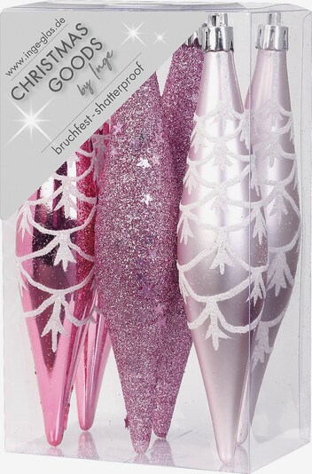 Christmas Goods by Inge Deko-Anhänger 'Olive' in pink / silber, Produktansicht