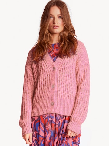 Rich & Royal Knit cardigan in Pink: front