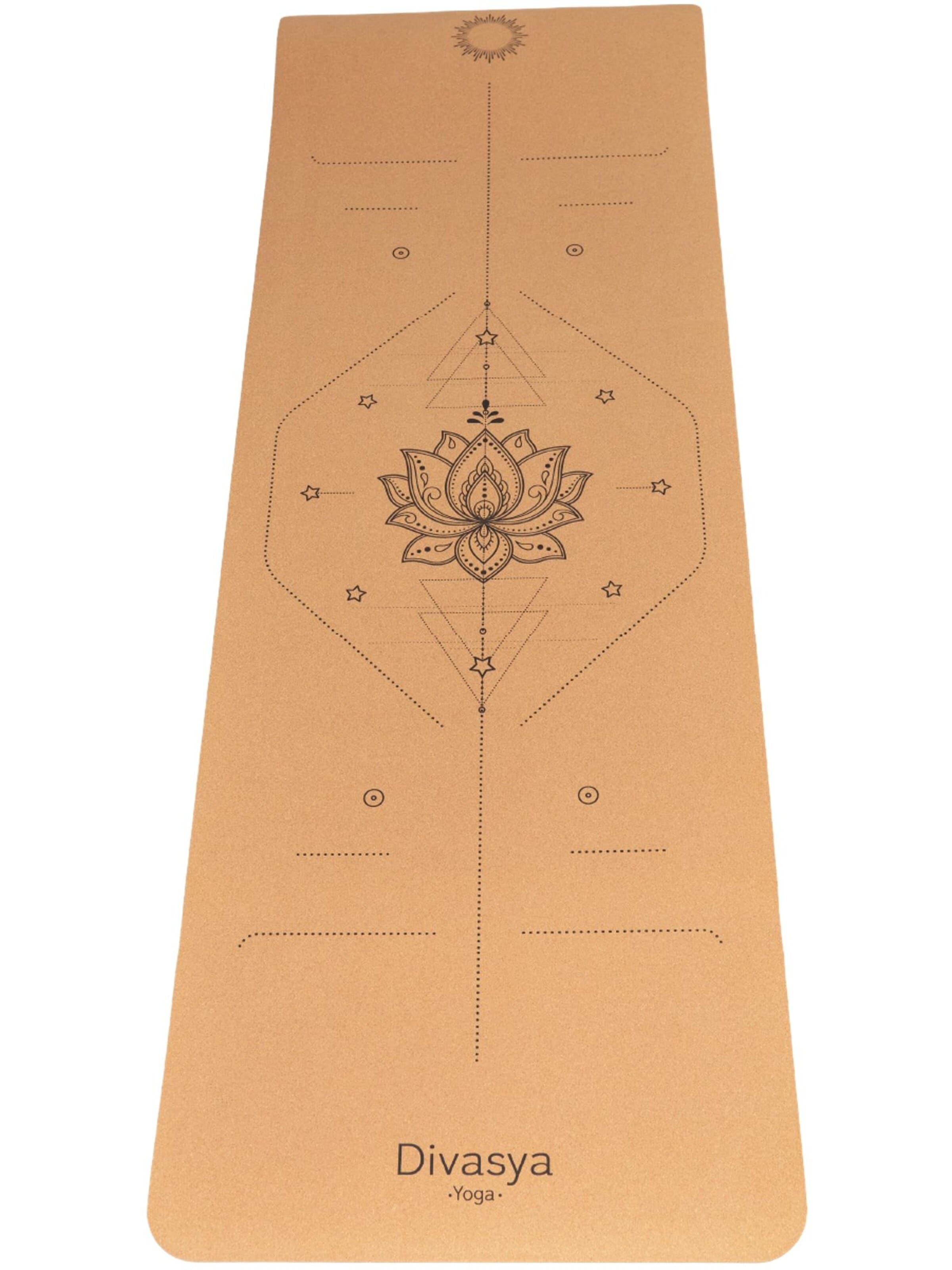 Divasya Mat 'Lotus Alignment' in Brown: front