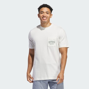 T-Shirt fonctionnel 'Groundskeeper' ADIDAS PERFORMANCE en blanc : devant